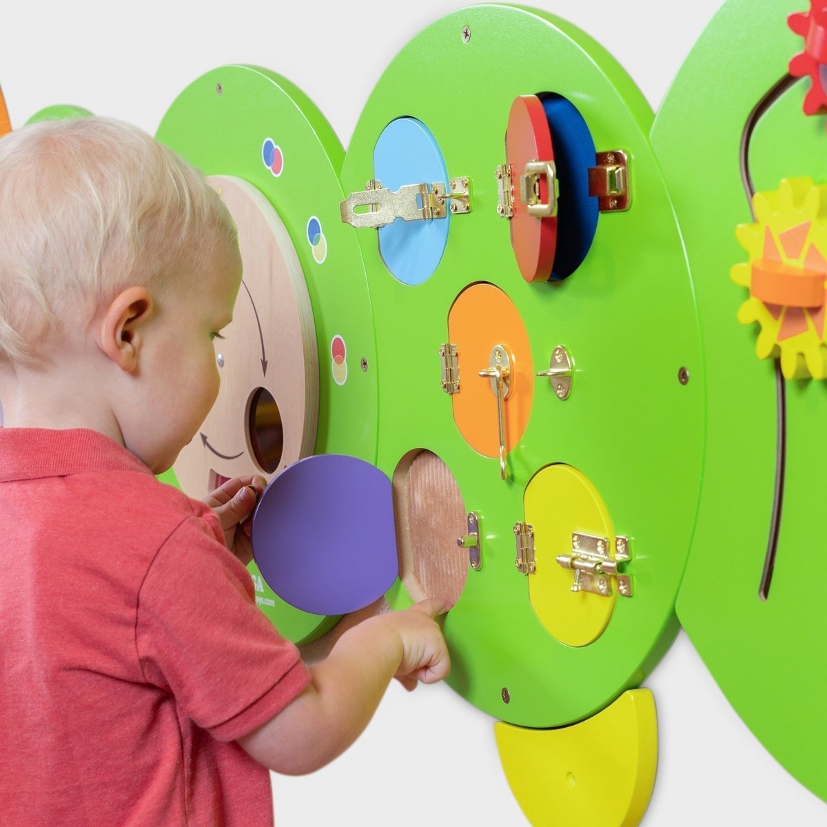 Caterpillar Activity Wall Panels – Baby Toys & Activity Equipment for children, available at Learning Bugs UK