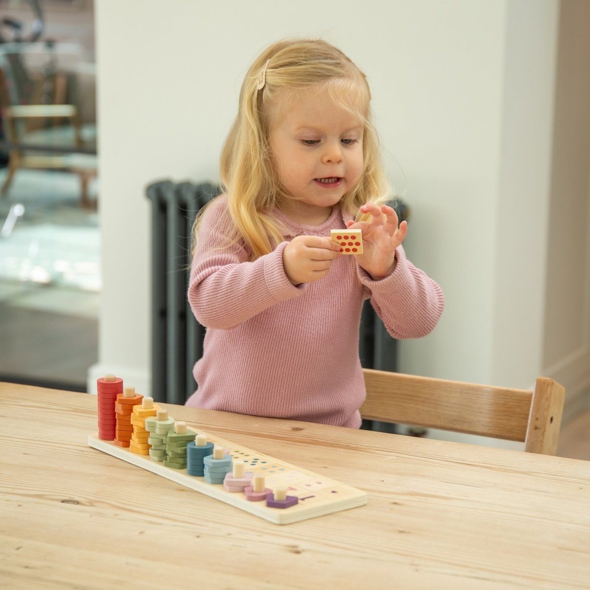 Wooden Count & Match Board – Baby Toys & Activity Equipment for children, available at Learning Bugs UK