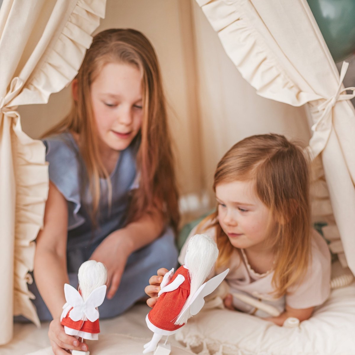 MINICAMP Teepee Tent for Kids with Ruffled Trim – Teepees for children, available at Learning Bugs UK