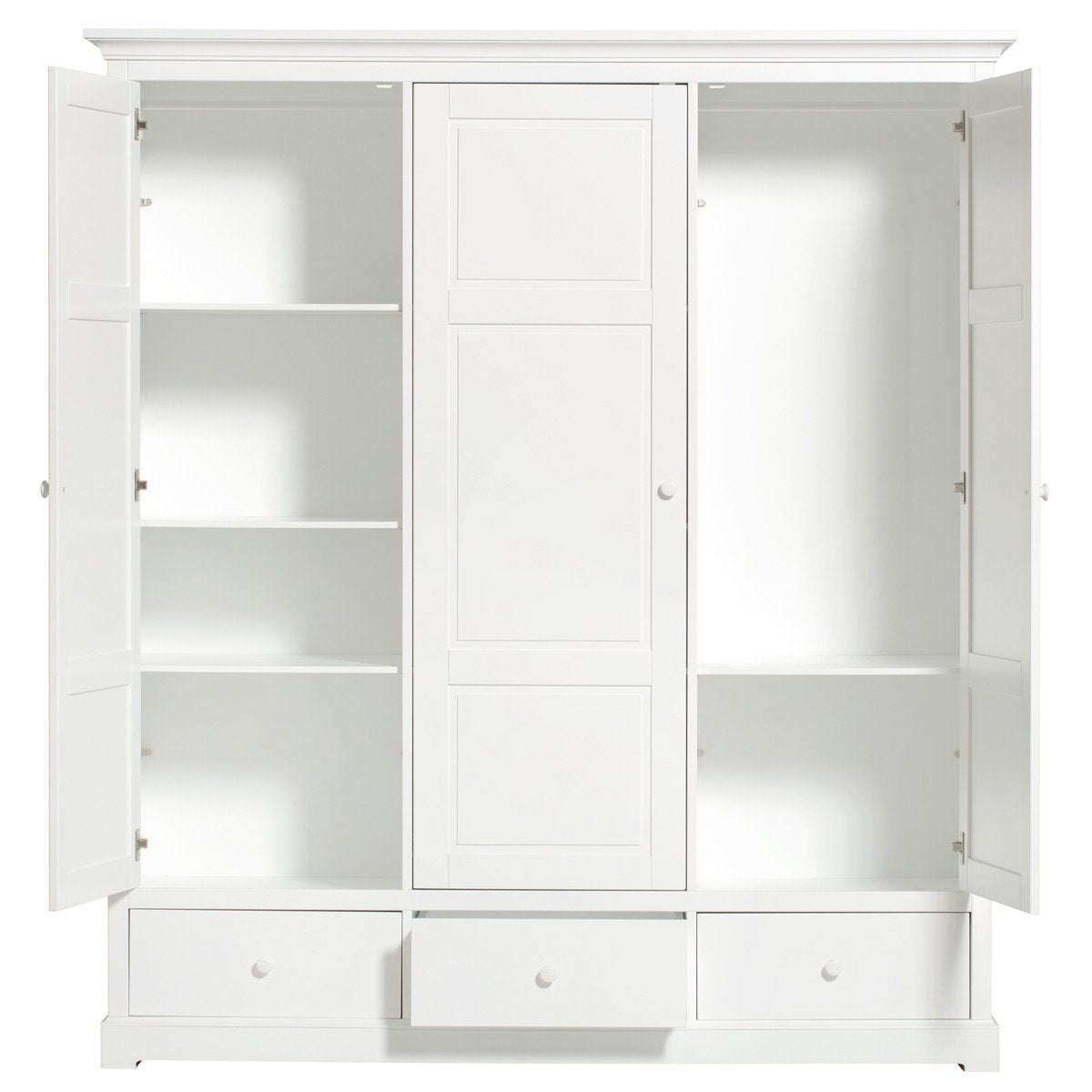 Oliver Furniture Seaside Wardrobe 3 Doors – Wardrobes for children, available at Learning Bugs UK