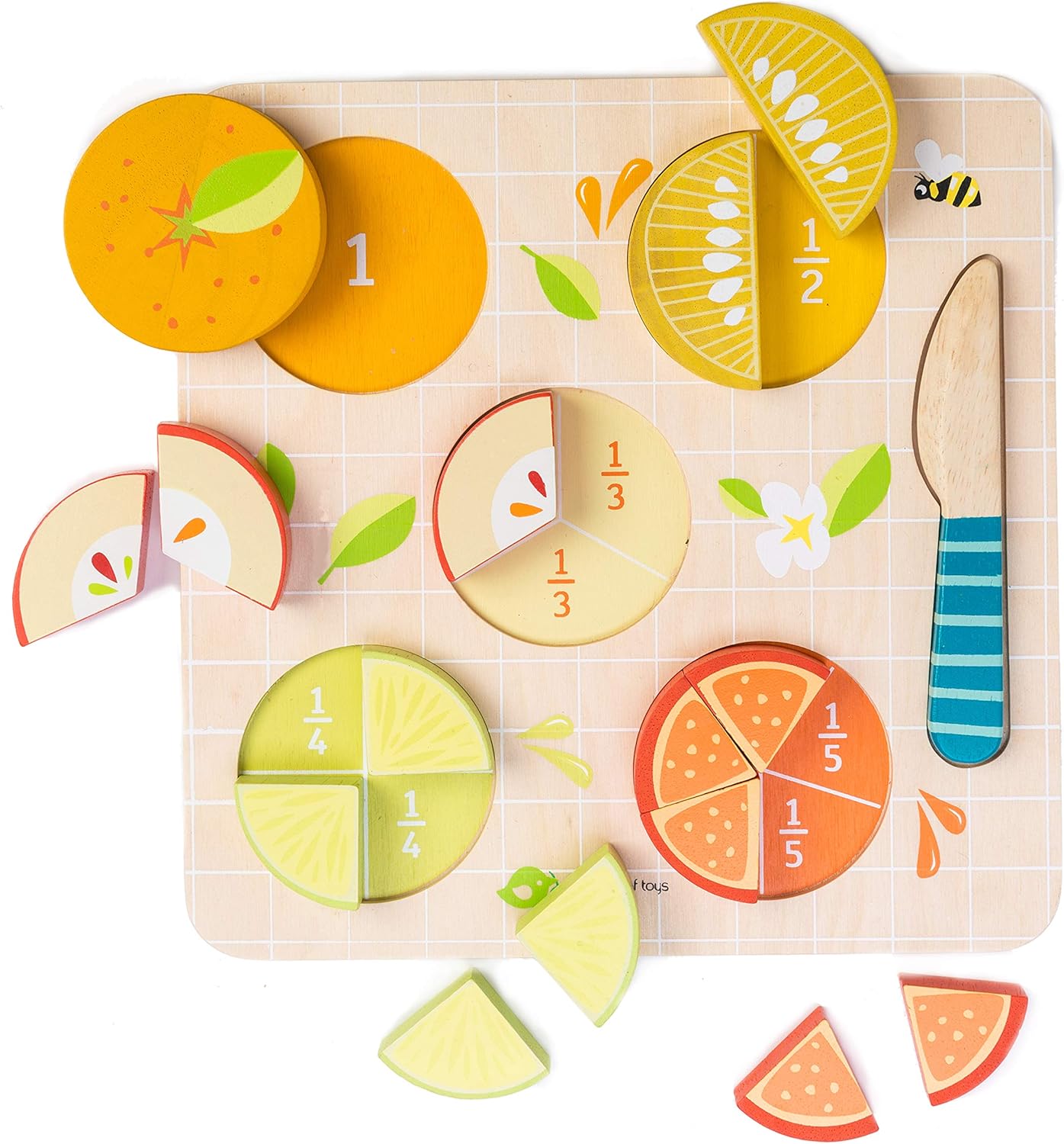 Tender Leaf Toys Citrus Fractions by Tenderleaf Toys - Learning Bugs UK