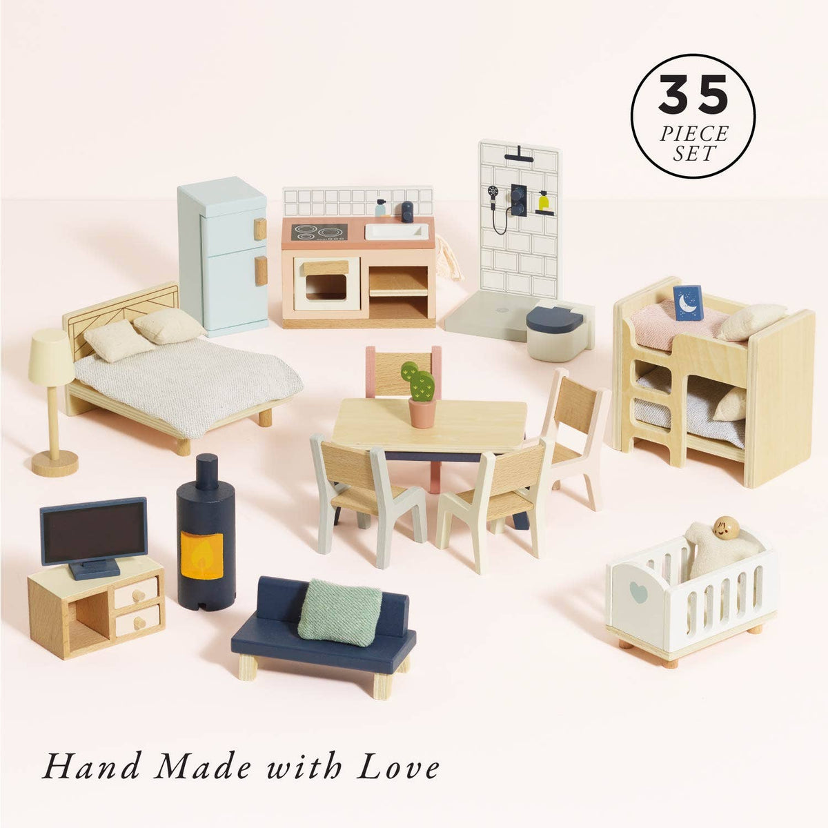Le Toy Van Complete Dolls House Furniture Set, 35 pieces, photo 2 of 9
