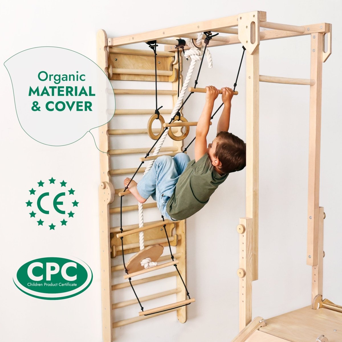 Jungle Play Set for Swedish Walls – Climbing Accessories for children, available at Learning Bugs UK