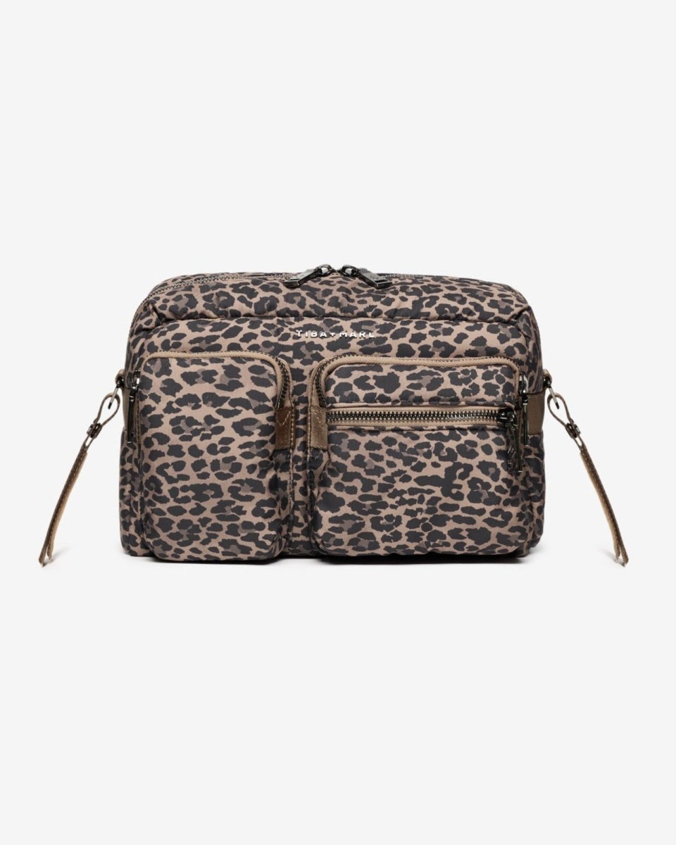 Axel Buggy Organiser / Changing Bag Brown Tonal Leopard – Compact Changing Bag for children, available at Learning Bugs UK