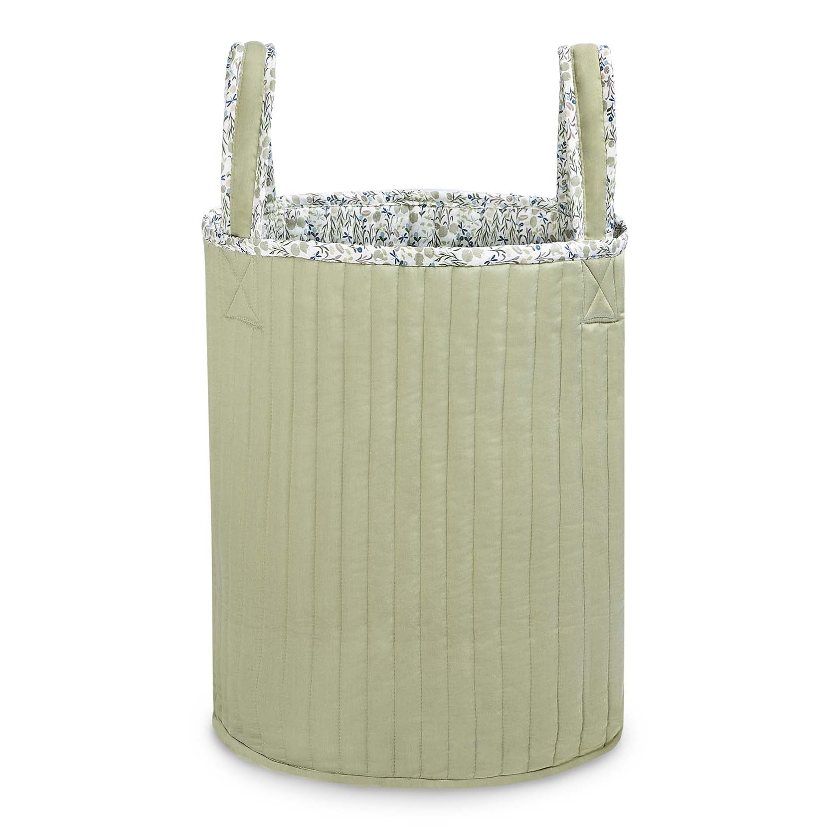 Buy Large Quilted Storage Basket - Riverbank / Willow | Storage for kids by Learning Bugs UK