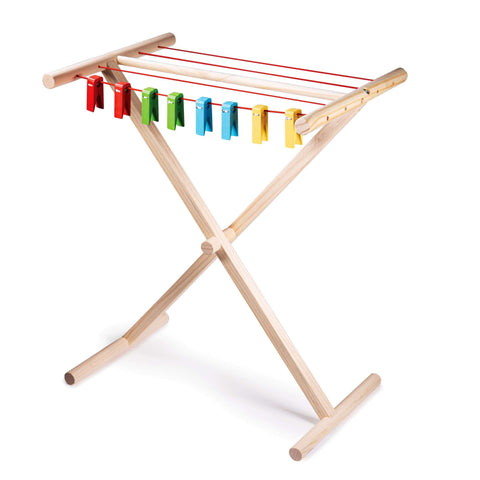 Bigjigs Toys Wooden Toy Clothes Airer