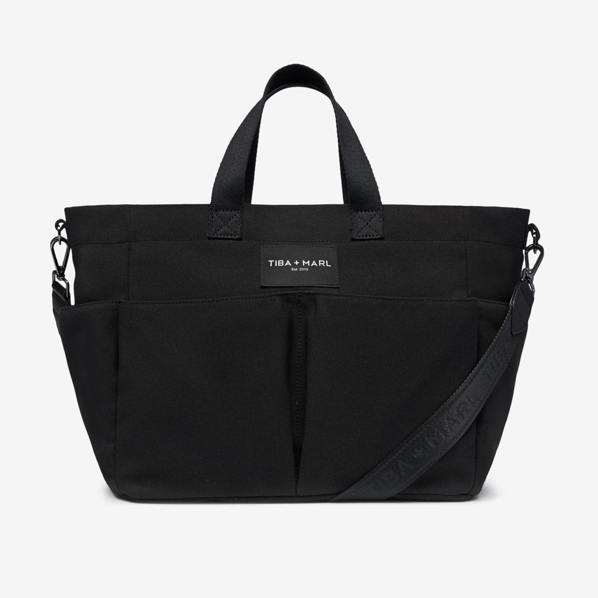 Buy T+M Canvas Pocket Tote Black | Tote Bag for kids by Learning Bugs UK