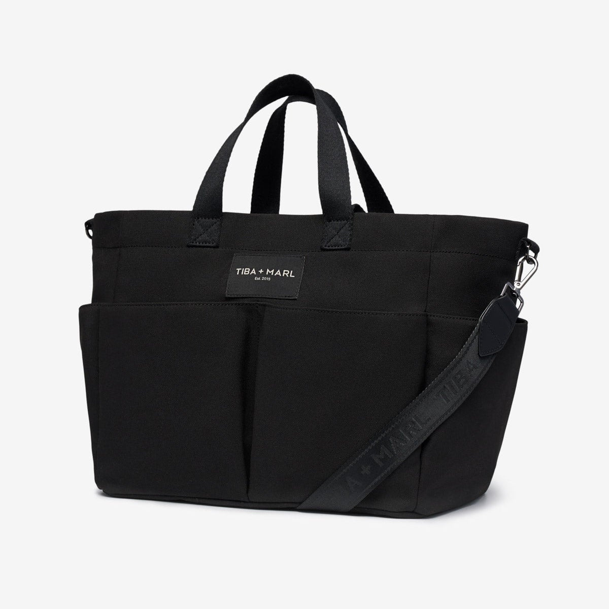 Buy T+M Canvas Pocket Tote Black | Tote Bag for kids by Learning Bugs UK