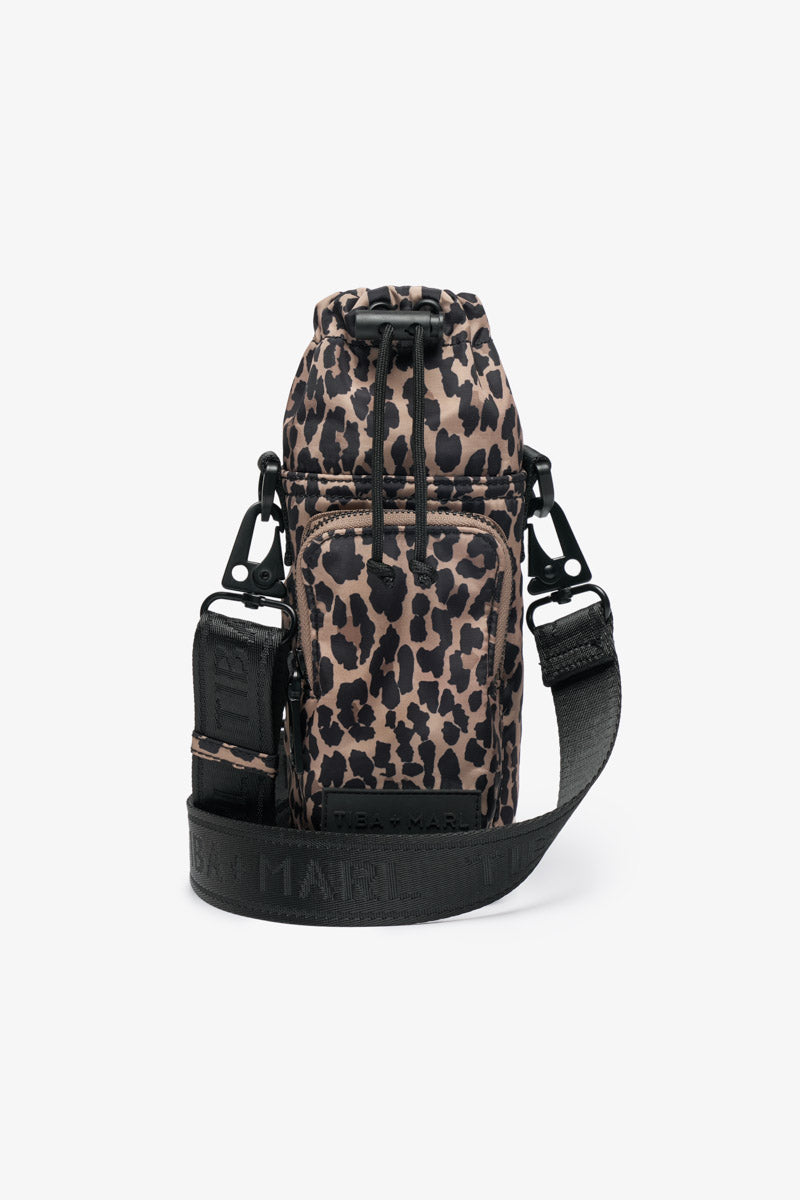 T+M Travel X-Body Insulated Bottle Bag Leopard Print