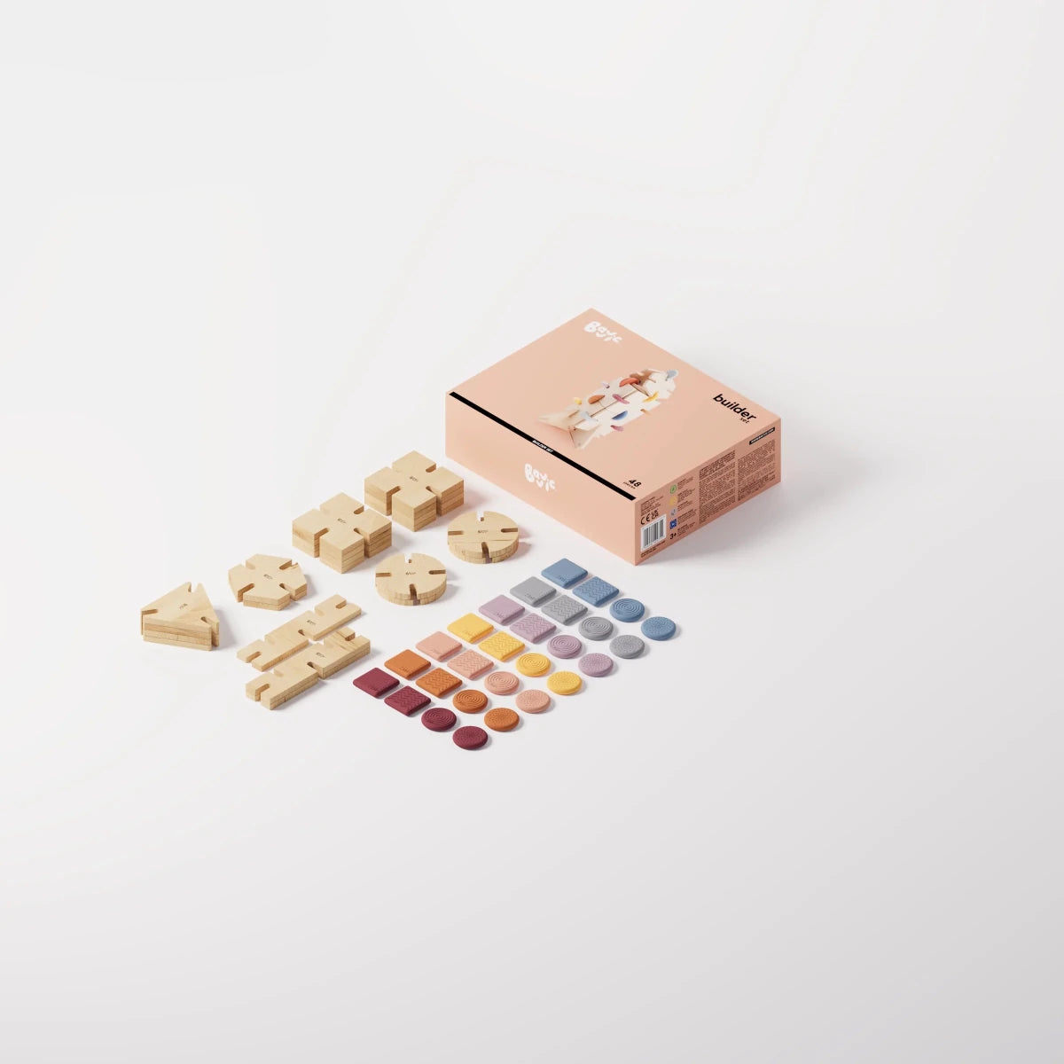 Bavvic Builder Set - 48pcs – for children, available at Learning Bugs UK