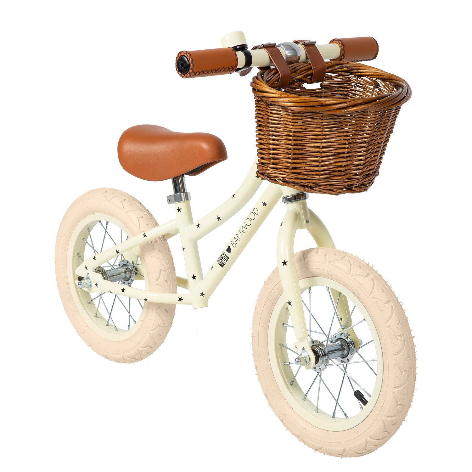 Buy Banwood Balance Bike – Kids First Bike 12” (Bonton R Cream) | FIRST GO for kids by Learning Bugs UK