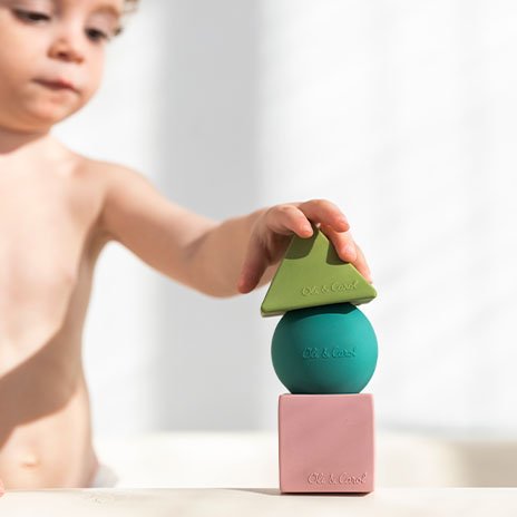 Oli & Carol Bauhaus Movement Geometric Figures - Pastel – STEM Toys for children, available at Learning Bugs UK