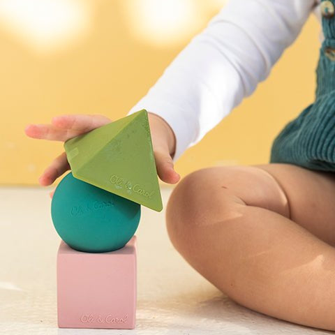 Oli & Carol Bauhaus Movement Geometric Figures - Pastel – STEM Toys for children, available at Learning Bugs UK