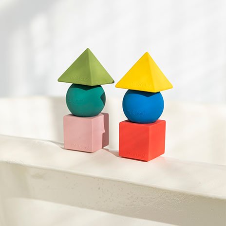 Oli & Carol Bauhaus Movement Geometric Figures - Pastel – STEM Toys for children, available at Learning Bugs UK