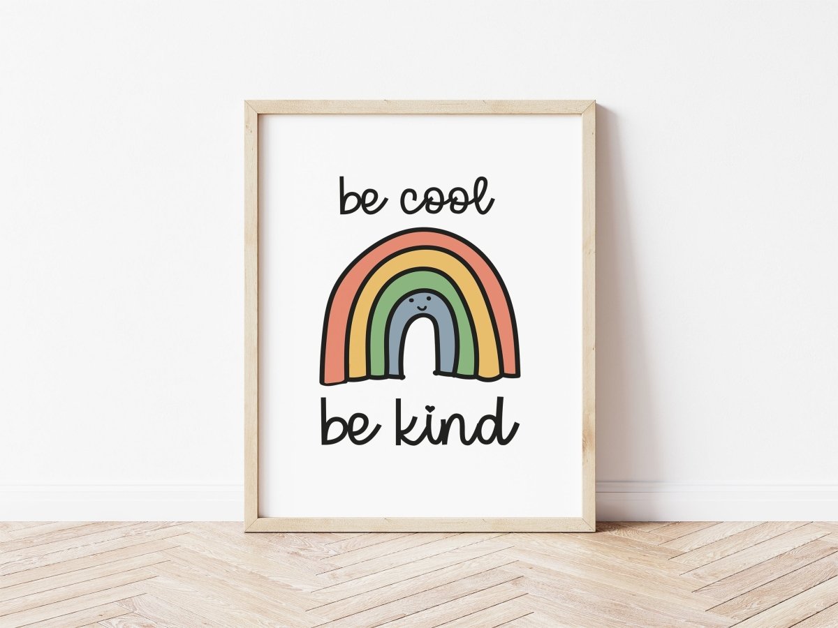 Be Cool Be Kind - Rainbow Retro – Best Sellers for children, available at Learning Bugs UK
