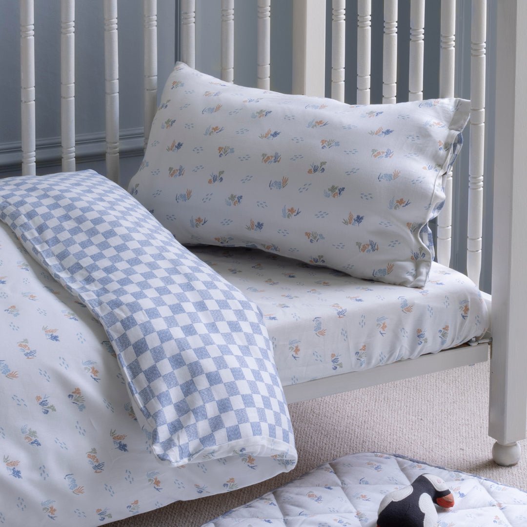 Buy Organic Cotton Cotbed Bedding Set - Coastline | Bedding for kids by Learning Bugs UK