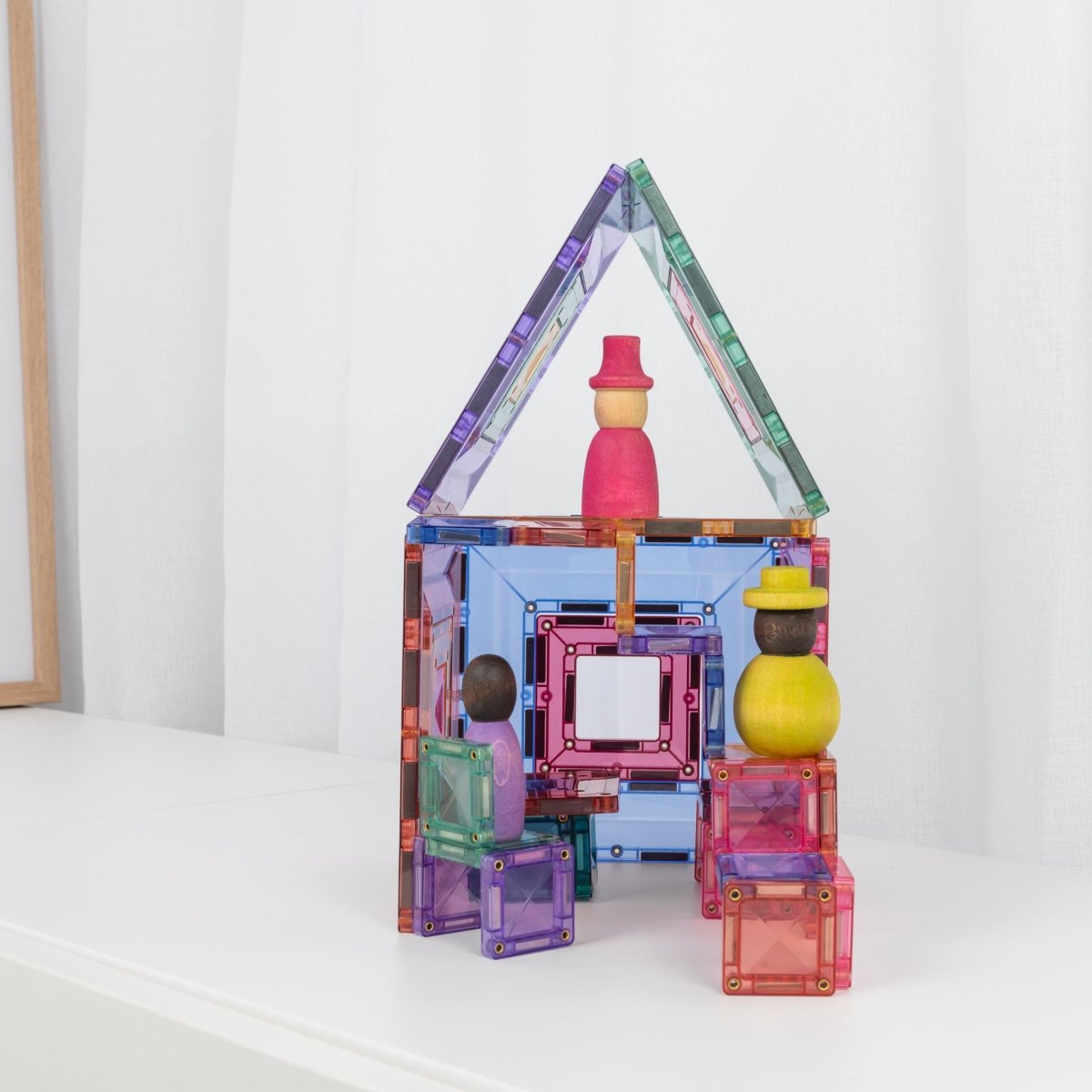 Connetix Magnetic Tiles 48 Piece Pastel Portal Pack – Magnetic Tiles for children, available at Learning Bugs UK