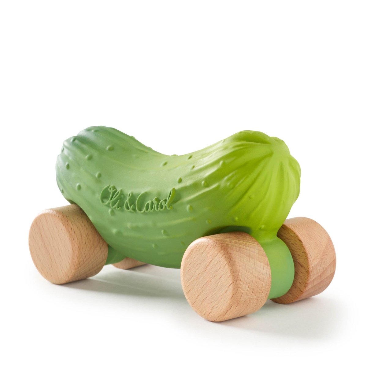 Oli & Carol Pepino the Cucumber Car – Baby Sensory Toys for children, available at Learning Bugs UK