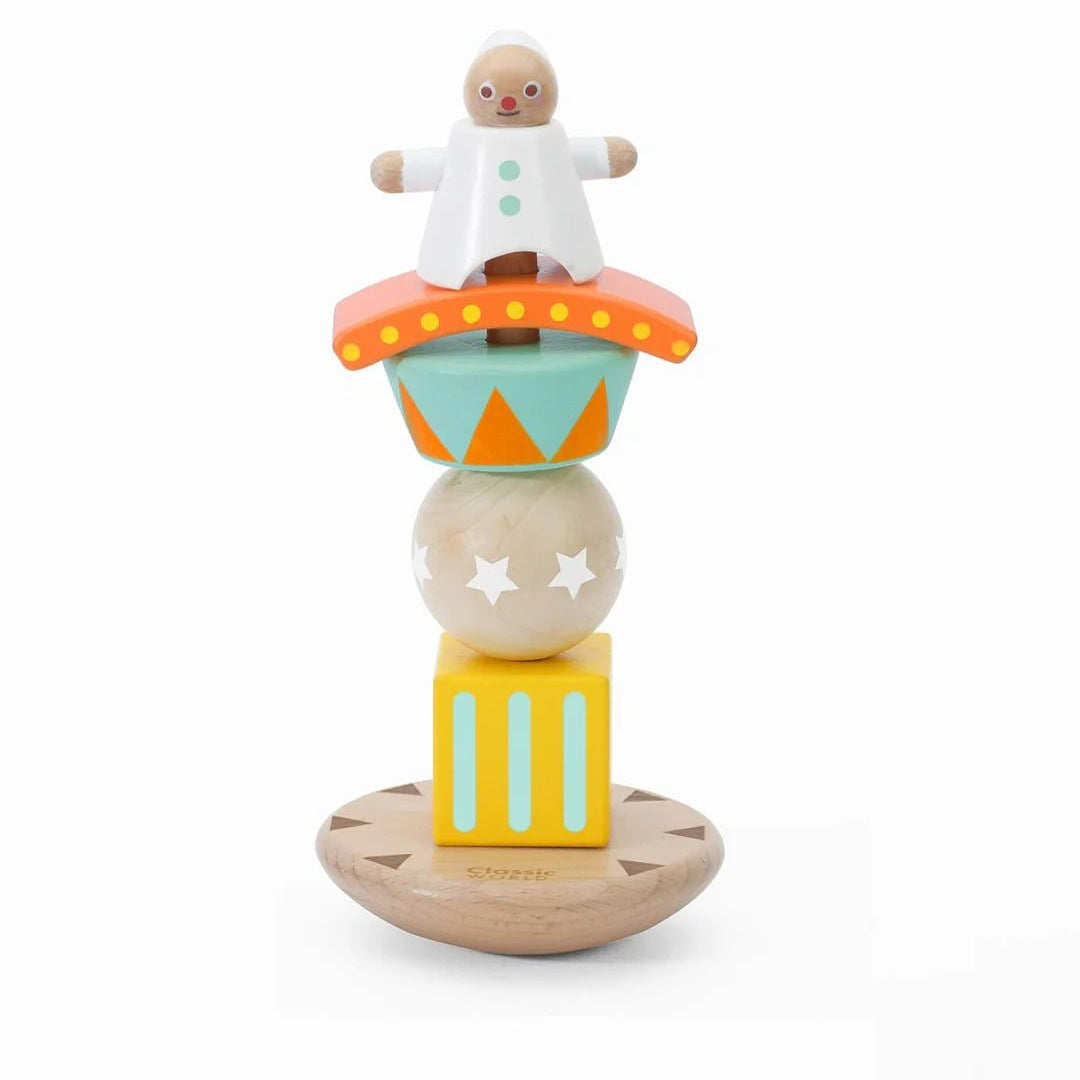 Classic World Stacking Balancing Clown by Classic World Toys - Learning Bugs UK