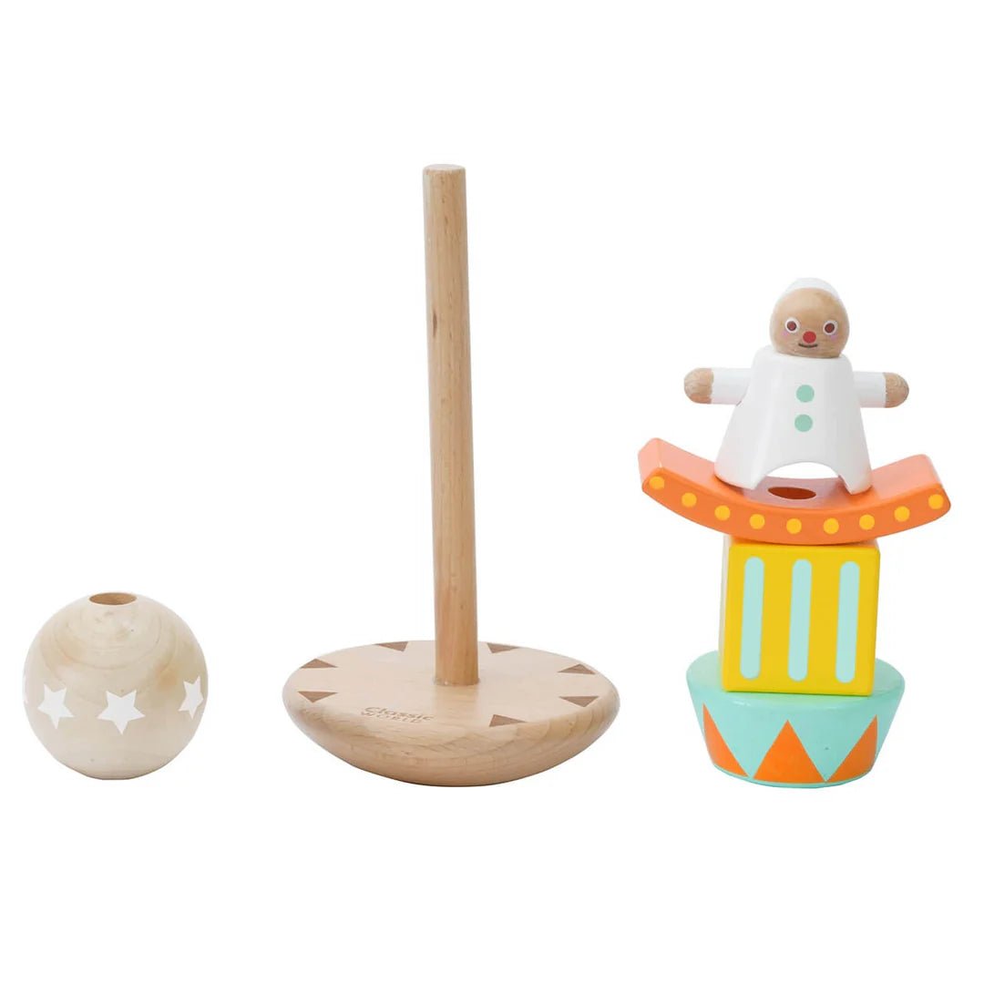 Classic World Stacking Balancing Clown by Classic World Toys - Learning Bugs UK