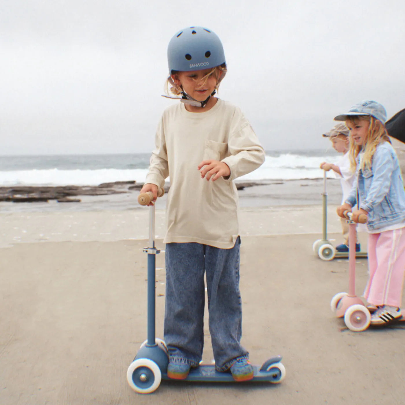 Banwood Eco Scooter Kids 3-Wheel Scooter (Deep Sea)