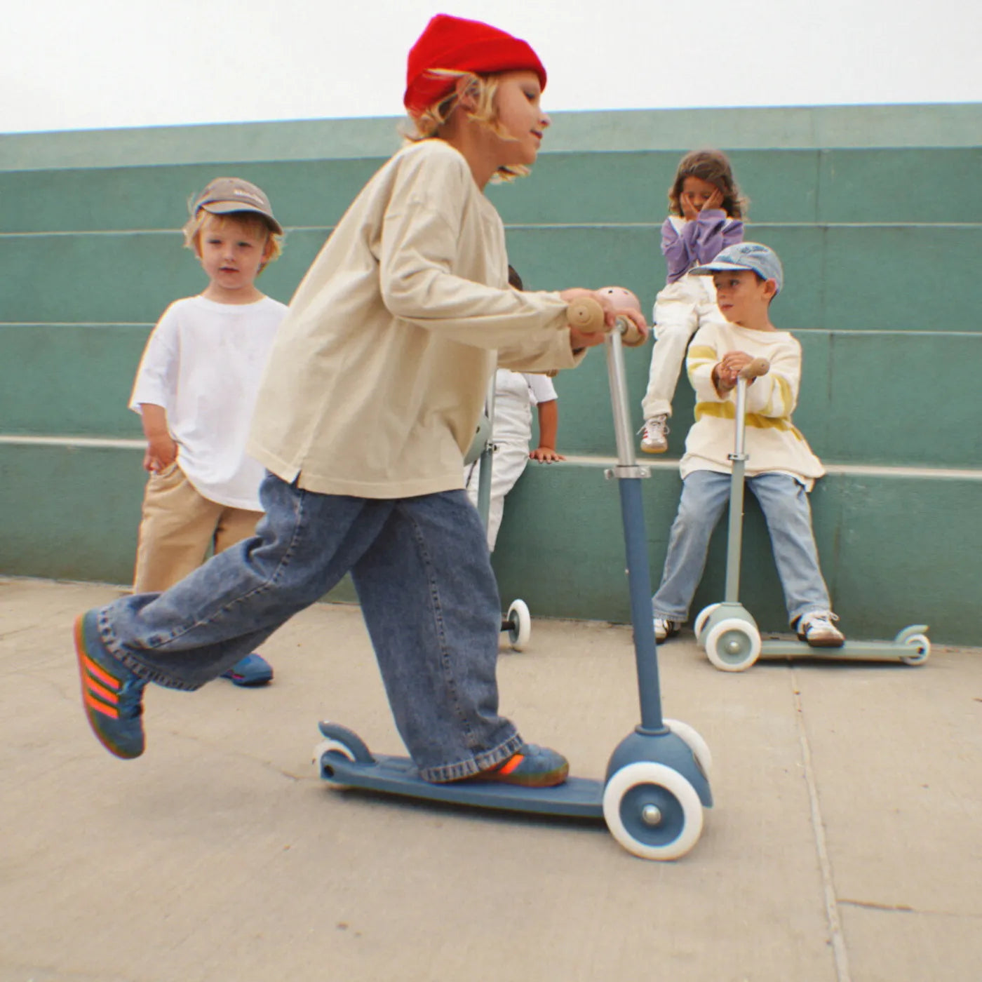 Banwood Eco Scooter Kids 3-Wheel Scooter (Deep Sea)