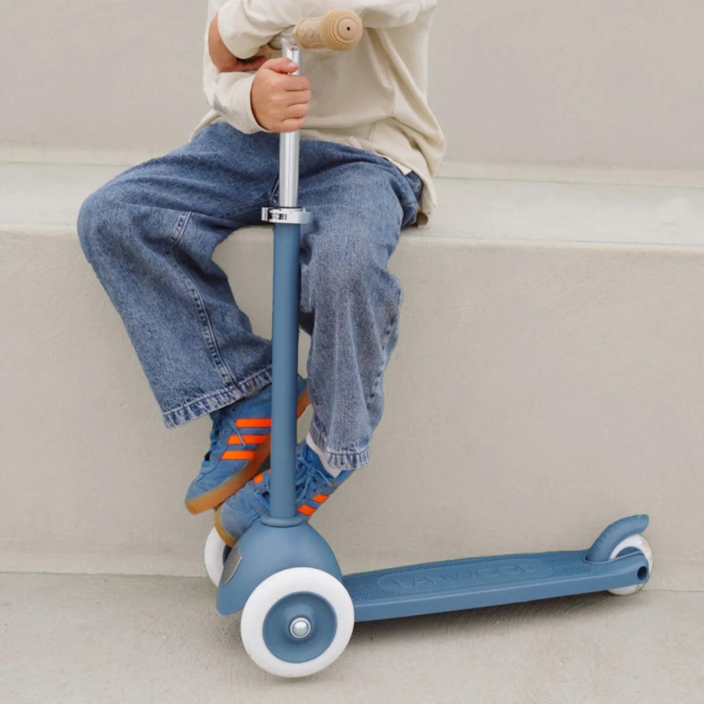 Banwood Eco Scooter Kids 3-Wheel Scooter (Deep Sea)