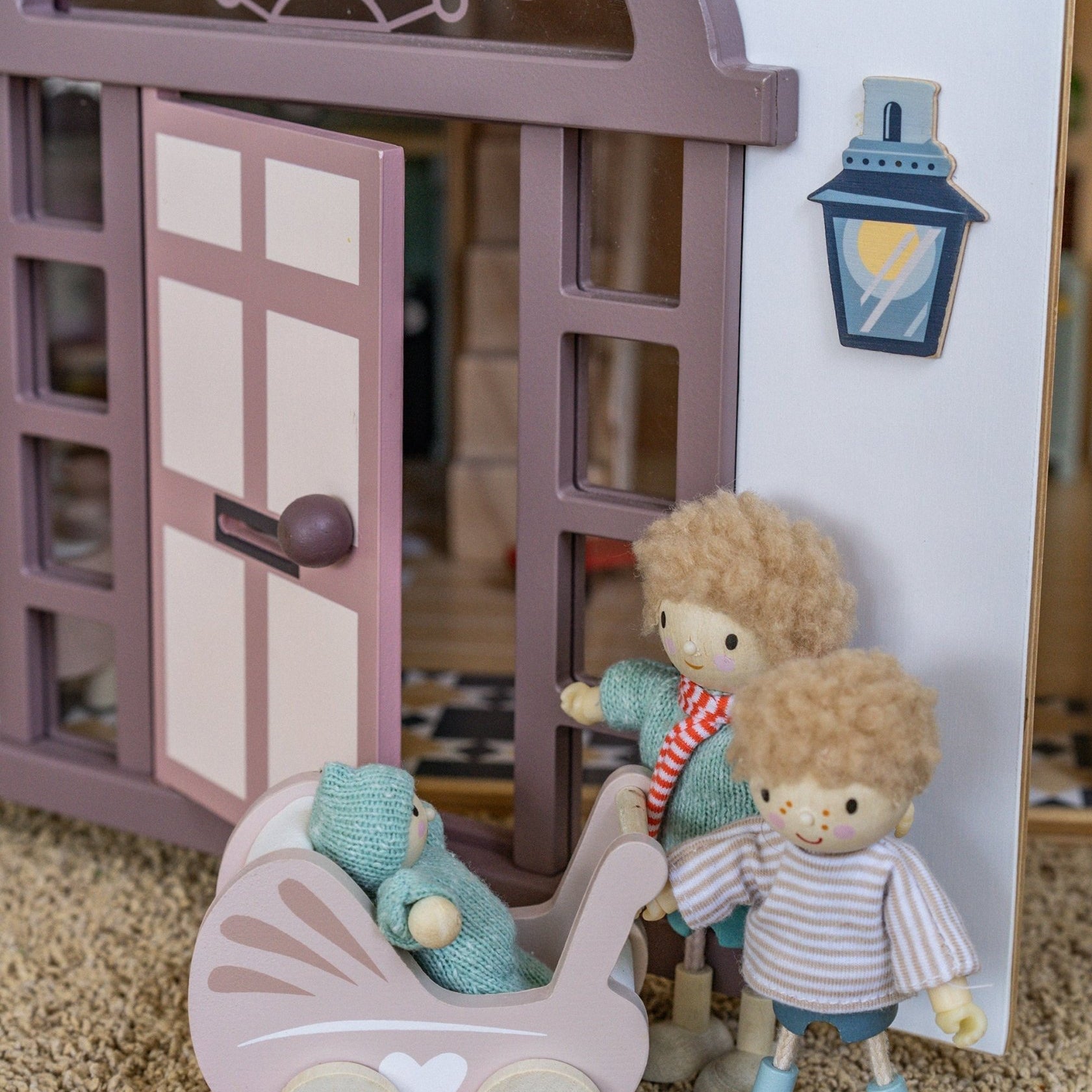 Buy Fantail Hall | Wooden dolls house for kids by Learning Bugs UK