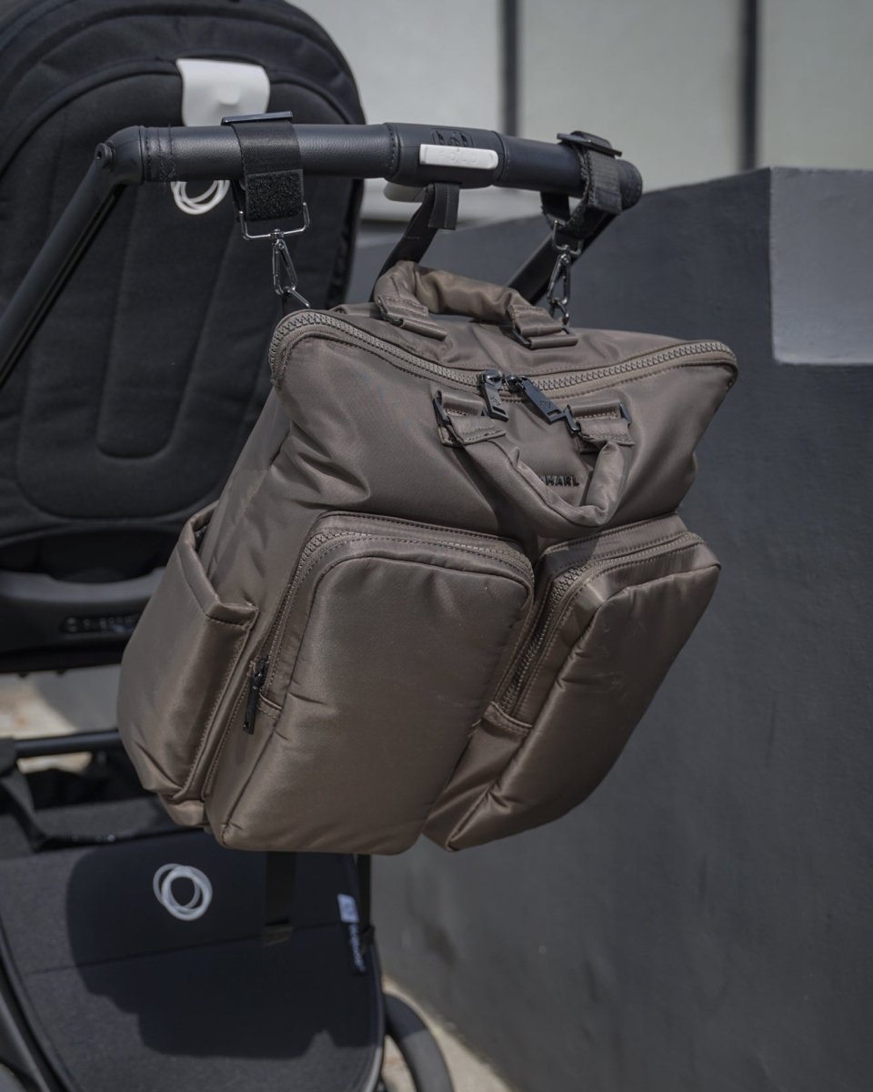 Ozzy Changing Tote / Backpack 2.0 Chocolate – Tote Bag for children, available at Learning Bugs UK