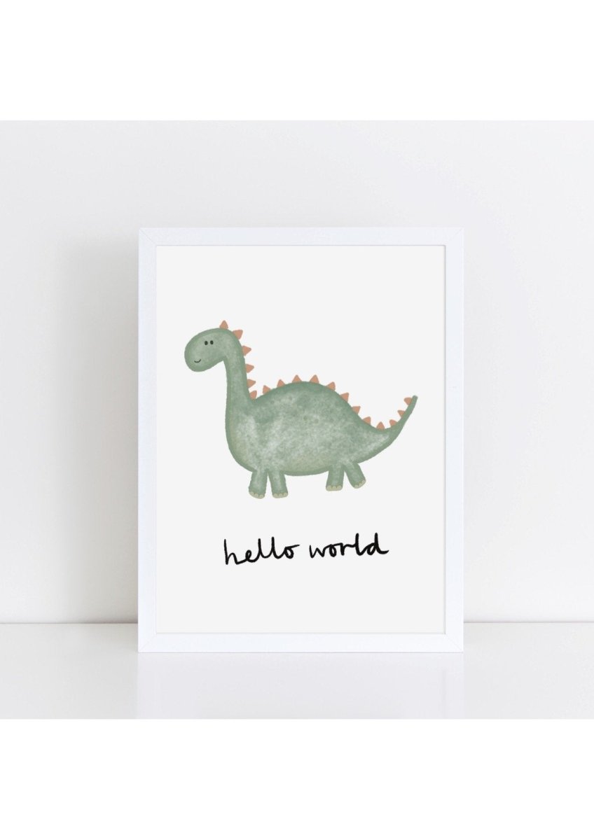 Happy Dinosaur - Hello World – for children, available at Learning Bugs UK