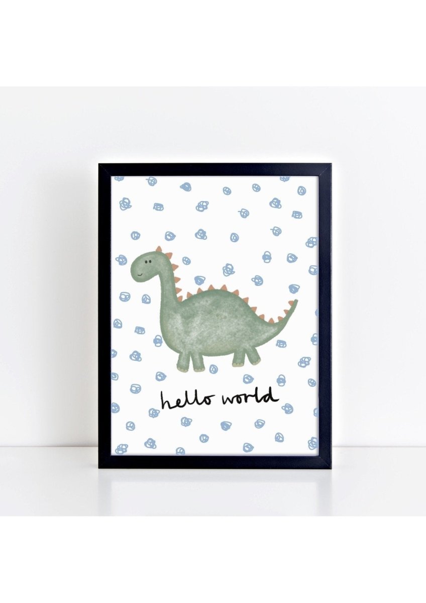 Happy Dinosaur - Spotty Hello World – for children, available at Learning Bugs UK