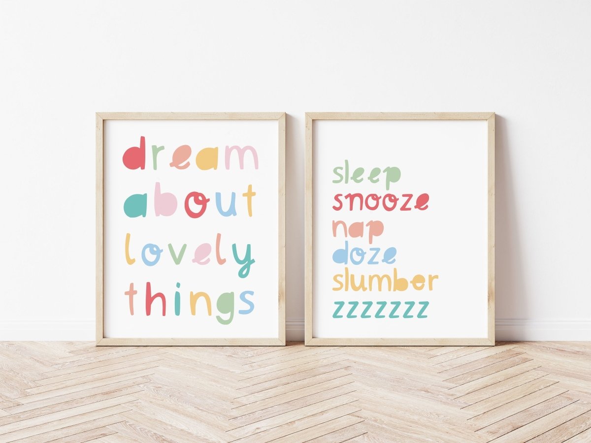Dream About Lovely Things Spring Print – for children, available at Learning Bugs UK