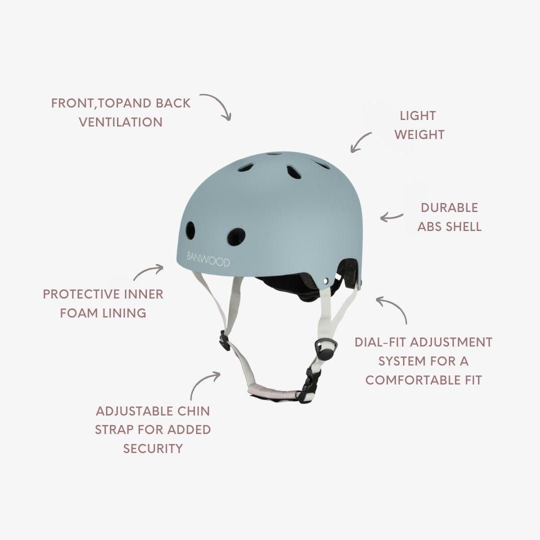 Buy Banwood Eco Helmet – Kids Bike & Scooter Helmet (Teal) | ECO HELMET for kids by Learning Bugs UK
