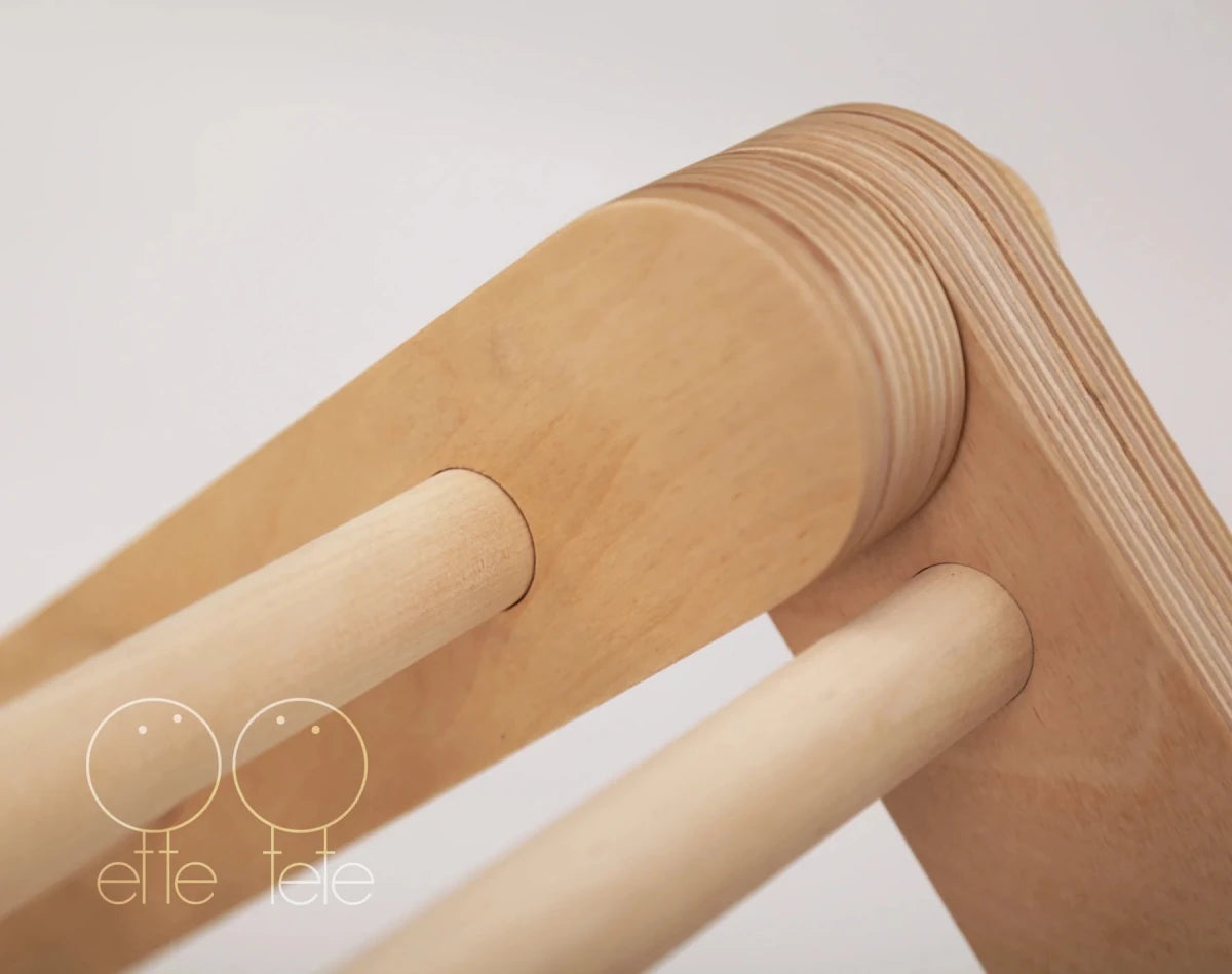 Ette Tete Pikler Triangle with Ramp | Modifiable Montessori Climbing Frame – Climbing Triangle for children, available at Learning Bugs UK