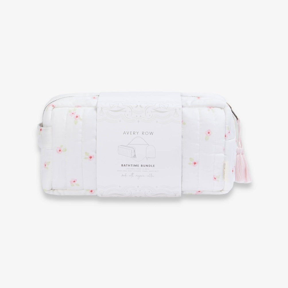 Bathtime Bundle New Baby Gift Set - Wildflower Garden – for children, available at Learning Bugs UK