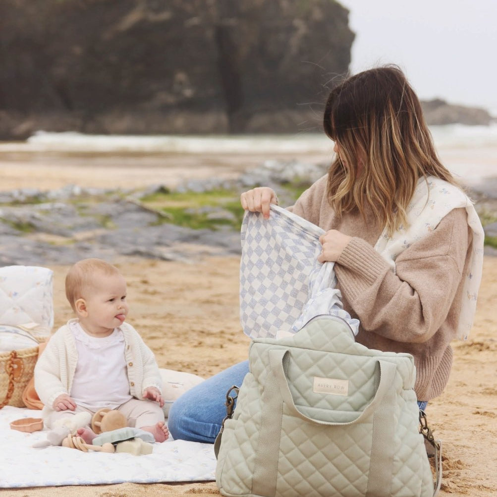 Baby Changing Bag - Sage – Changing Bags & Travel Changing Mats for children, available at Learning Bugs UK