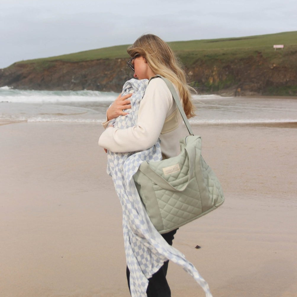 Baby Changing Bag - Sage – Changing Bags & Travel Changing Mats for children, available at Learning Bugs UK