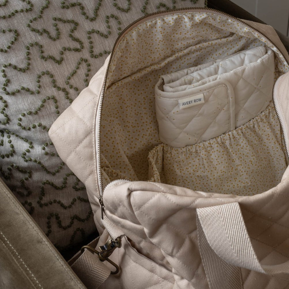 Baby Changing Bag - Natural – Changing Bags & Travel Changing Mats for children, available at Learning Bugs UK