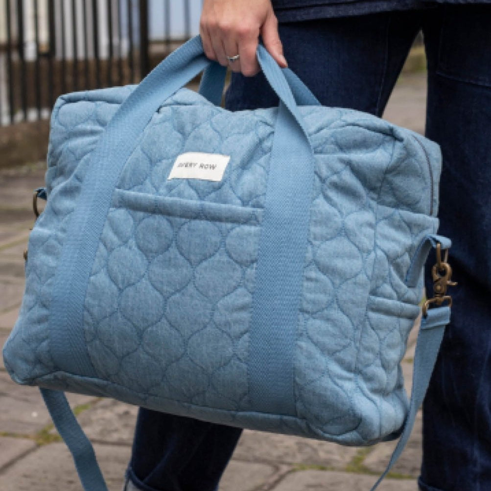 Baby Changing Bag - Denim – Changing Bags & Travel Changing Mats for children, available at Learning Bugs UK
