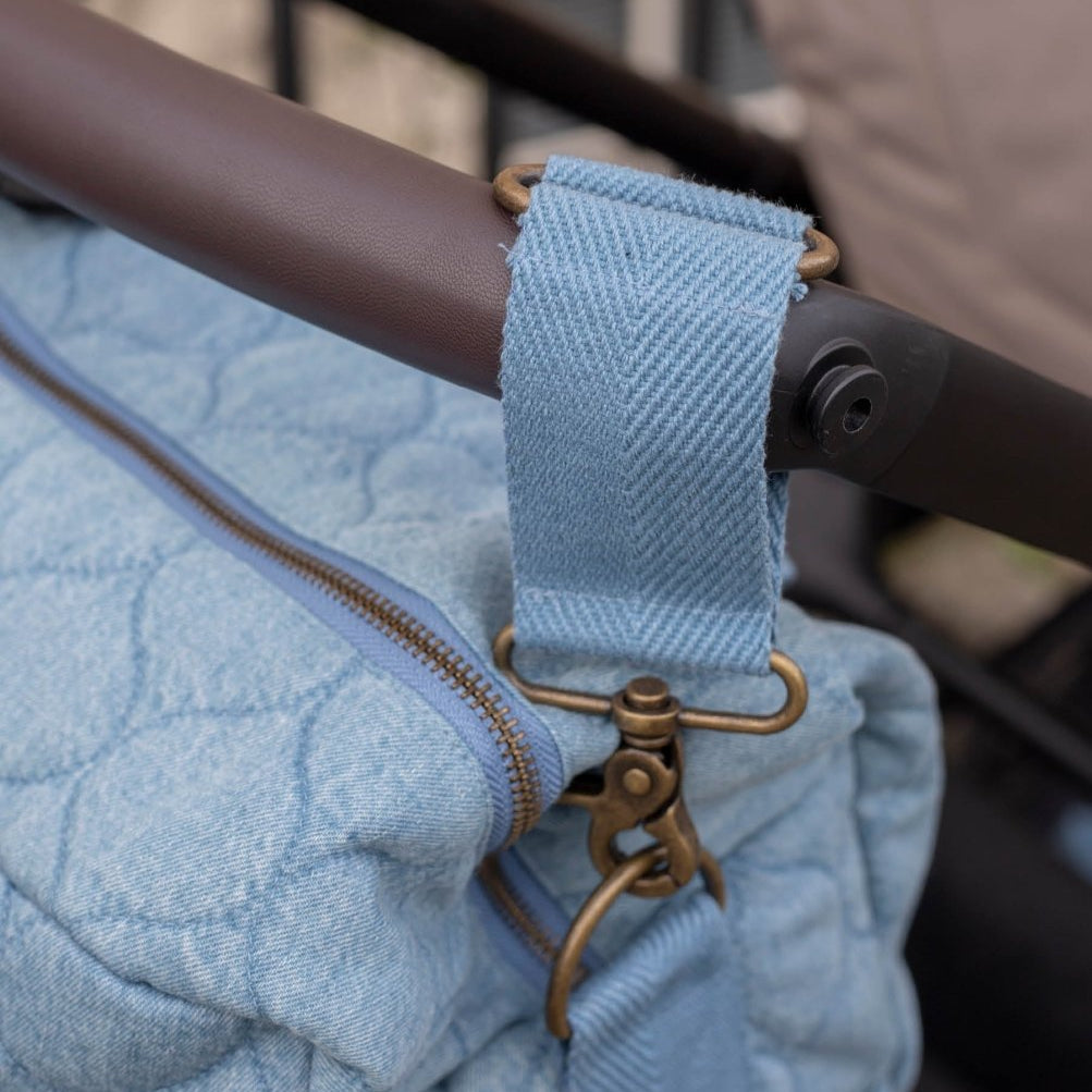 Baby Changing Bag - Denim – Changing Bags & Travel Changing Mats for children, available at Learning Bugs UK