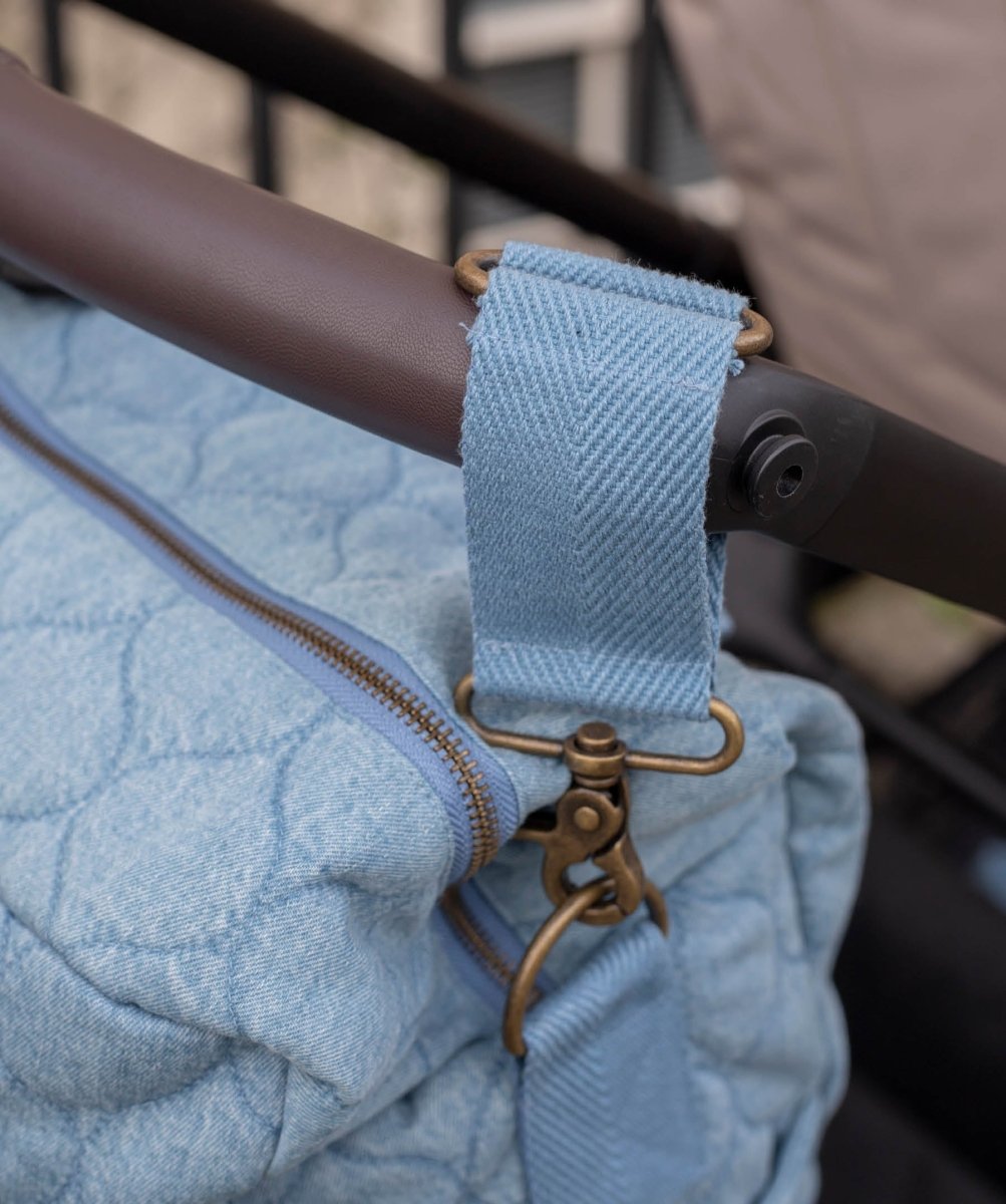 Baby Changing Bag - Denim – Changing Bags & Travel Changing Mats for children, available at Learning Bugs UK