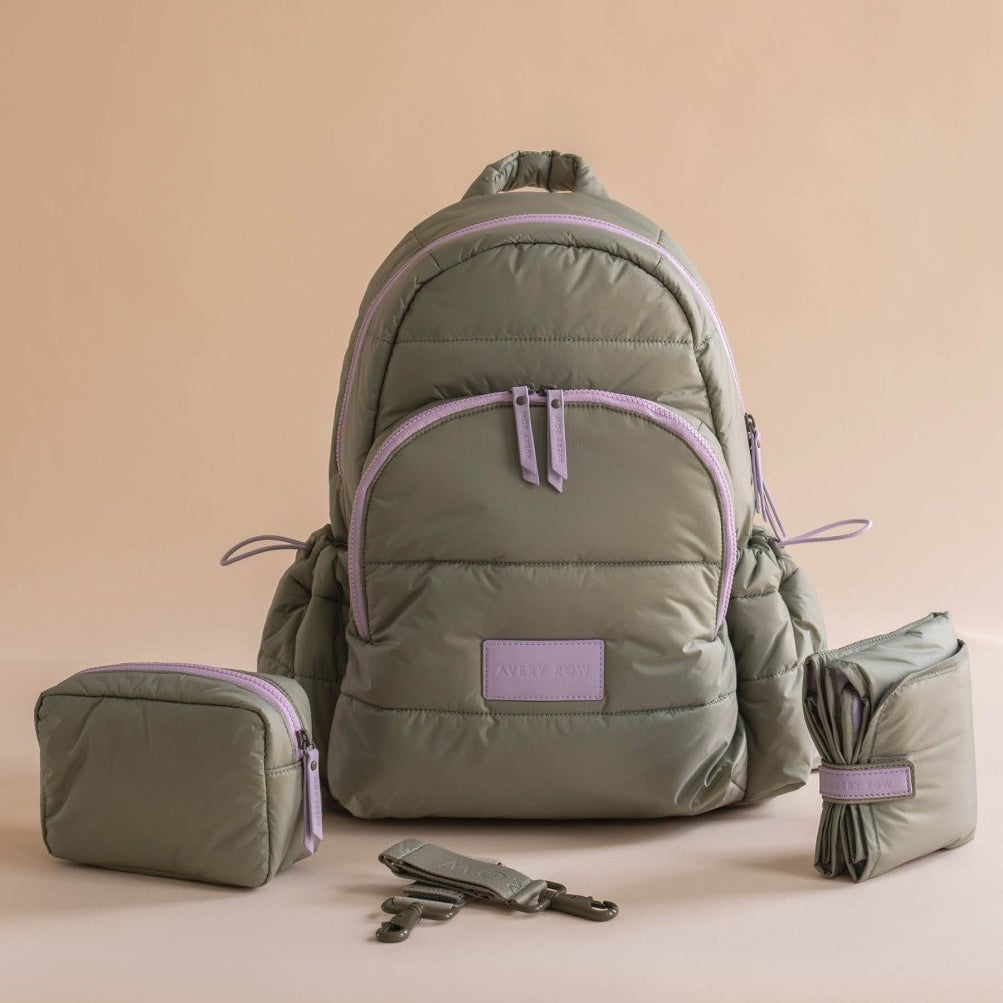 Baby Changing Backpack - Olive – Changing Bags & Travel Changing Mats for children, available at Learning Bugs UK
