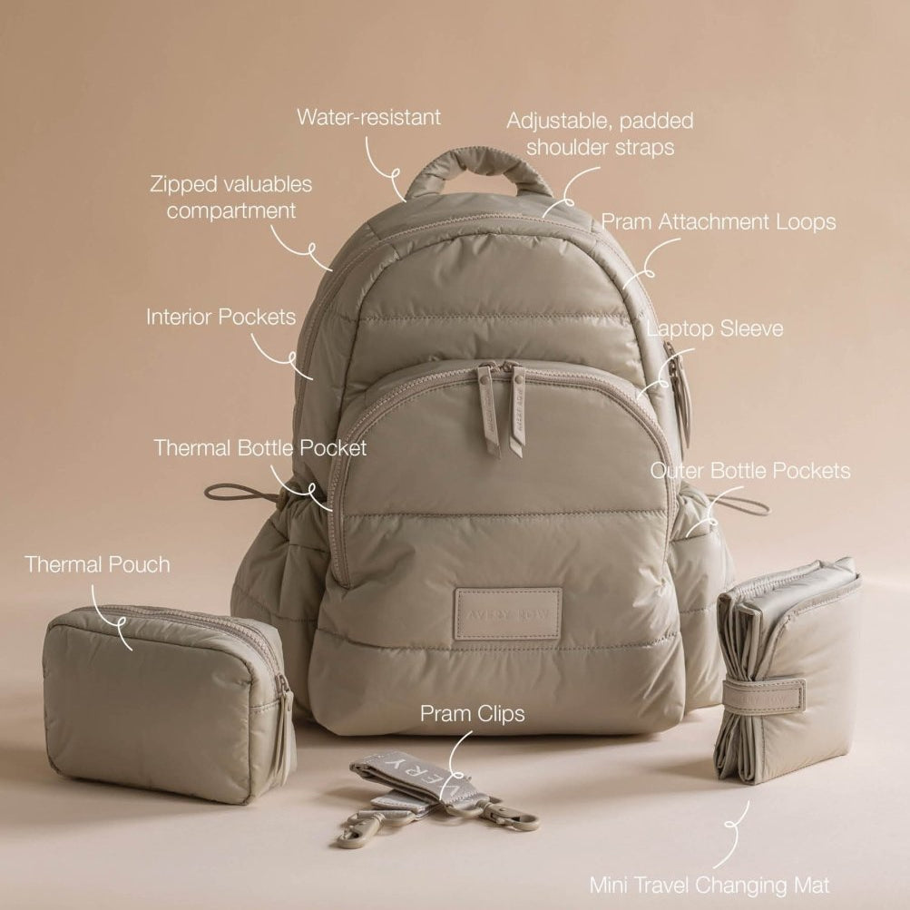 Baby Changing Backpack - Oyster – Changing Bags & Travel Changing Mats for children, available at Learning Bugs UK