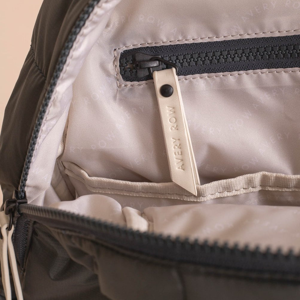 Baby Changing Backpack - Soft Black – Changing Bags & Travel Changing Mats for children, available at Learning Bugs UK