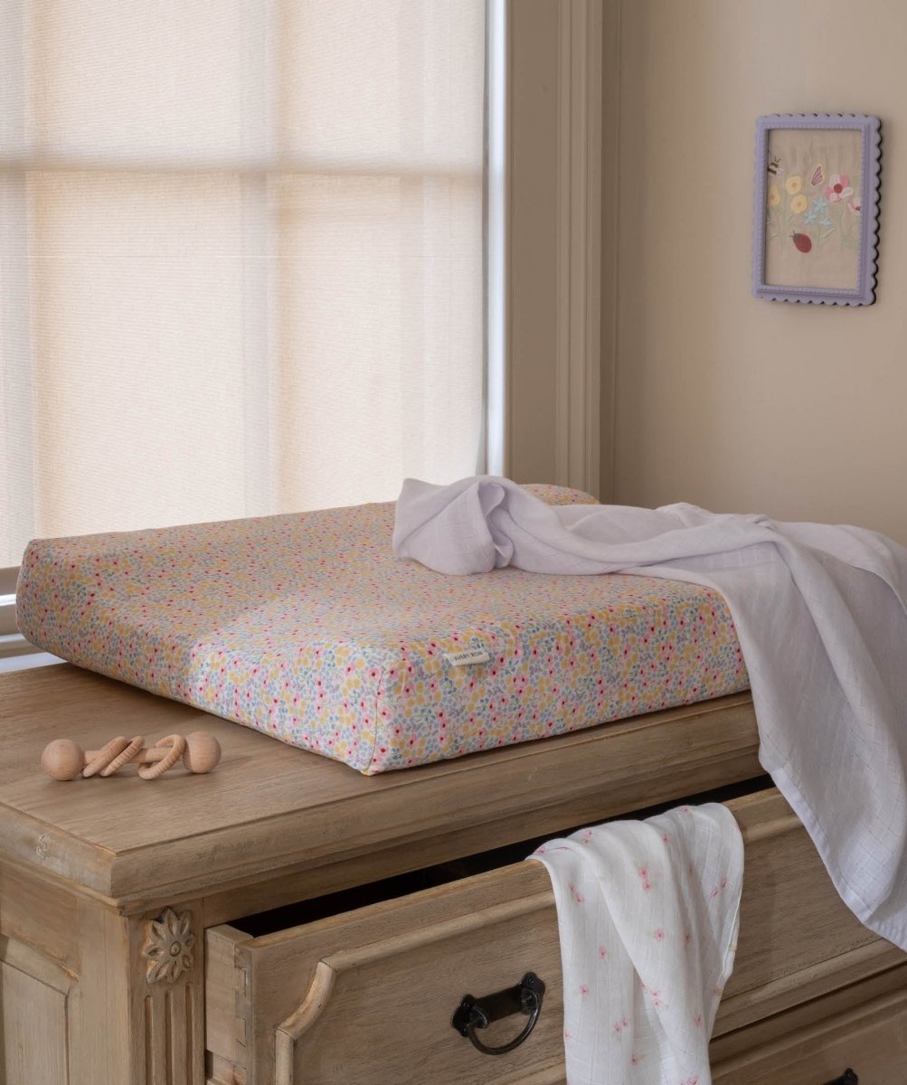 Baby Changing Mat - Wildflower Garden – Baby Changing for children, available at Learning Bugs UK