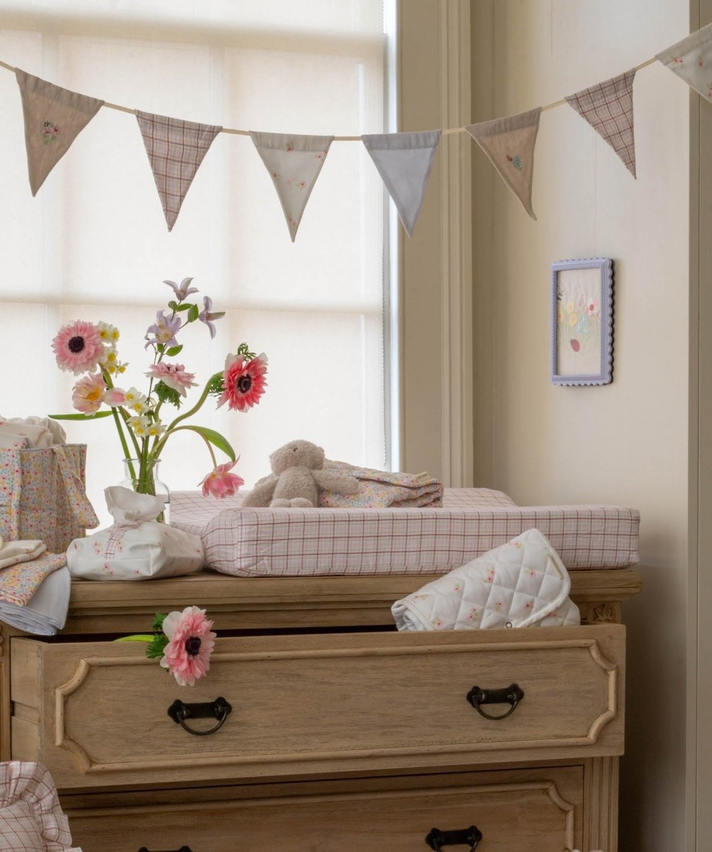 Baby Changing Mat - Pink Check – Baby Changing for children, available at Learning Bugs UK