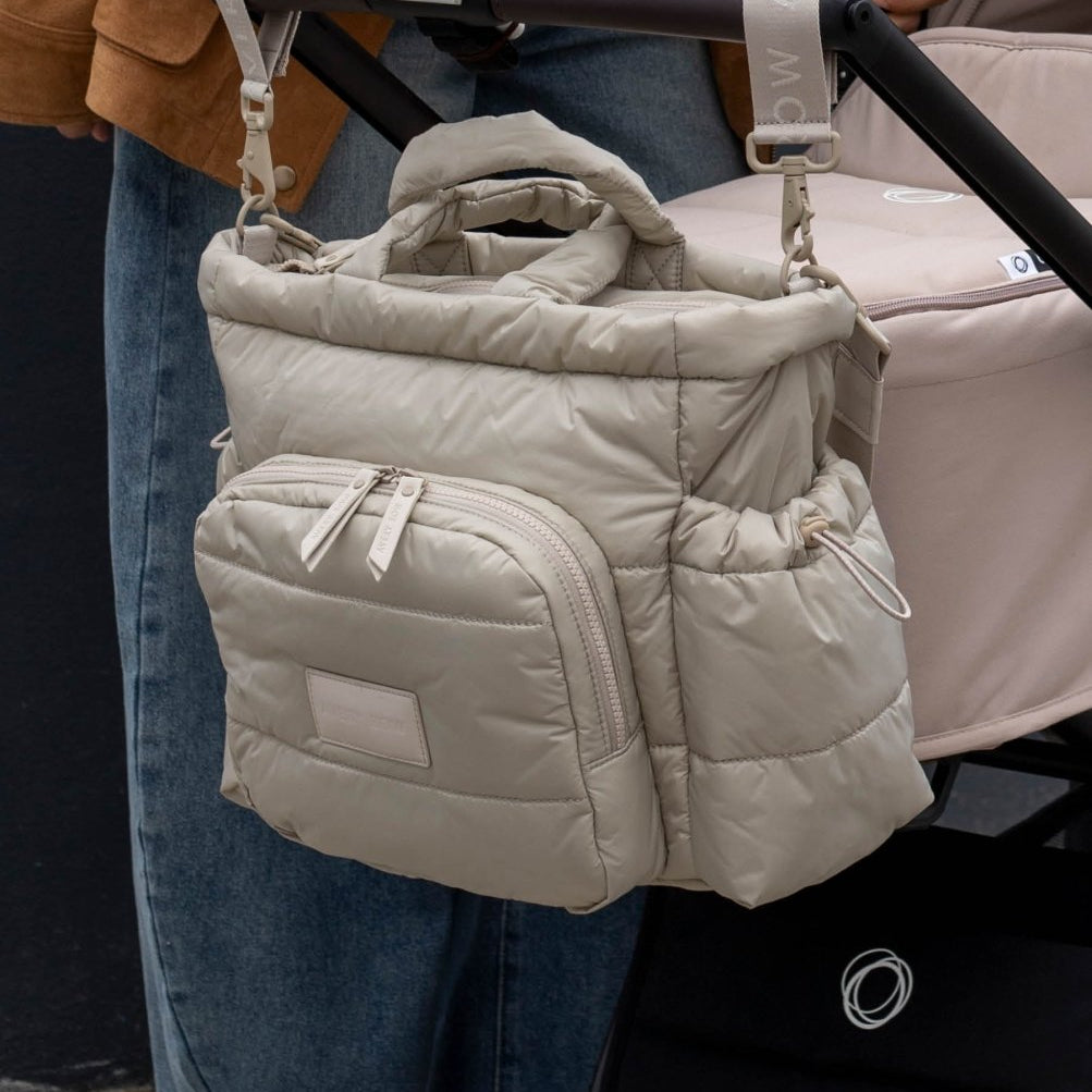 Baby Changing Tote Bag - Oyster – Changing Bags & Travel Changing Mats for children, available at Learning Bugs UK