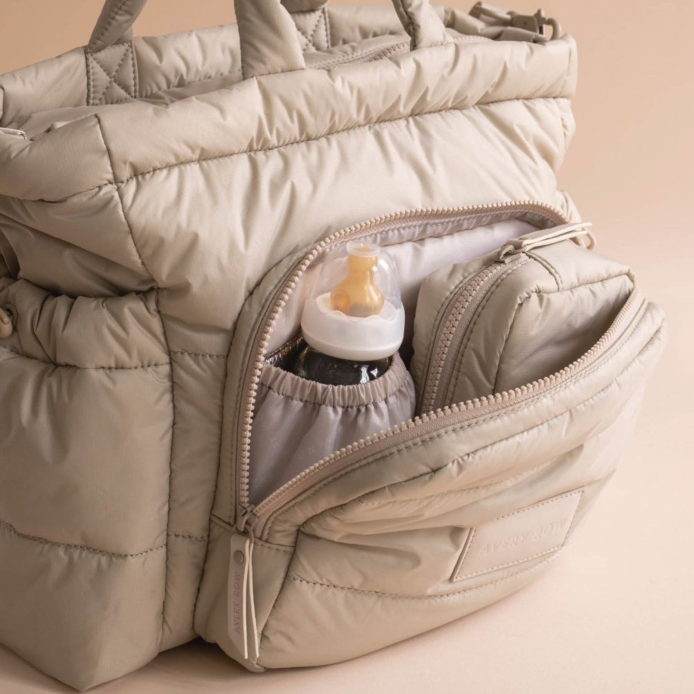 Baby Changing Tote Bag - Oyster – Changing Bags & Travel Changing Mats for children, available at Learning Bugs UK
