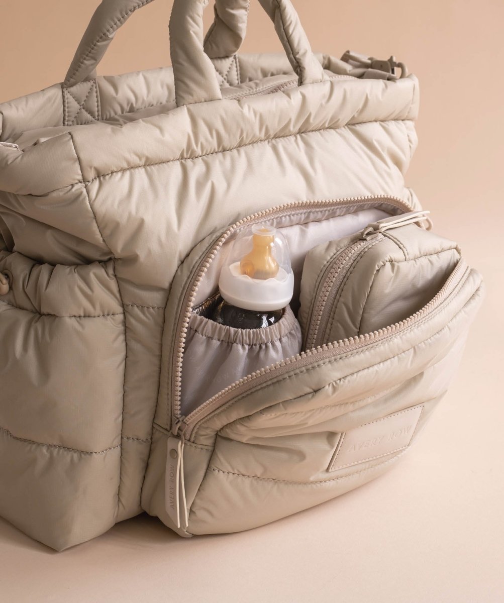 Baby Changing Tote Bag - Oyster – Changing Bags & Travel Changing Mats for children, available at Learning Bugs UK
