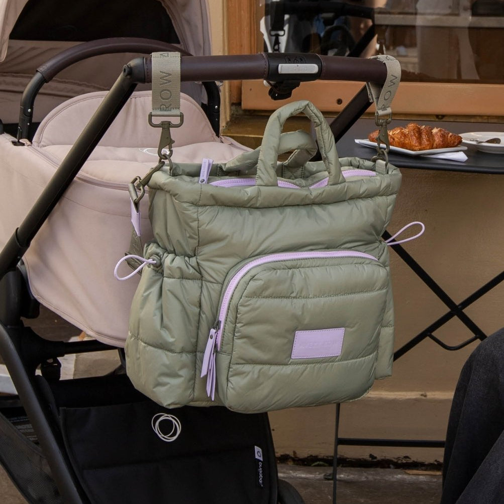 Baby Changing Tote Bag - Olive – Changing Bags & Travel Changing Mats for children, available at Learning Bugs UK